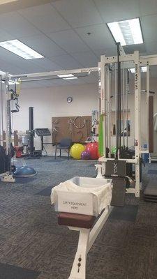 All the equipment needed for rehab treatment.