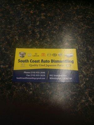 South Coast Auto Dismantling