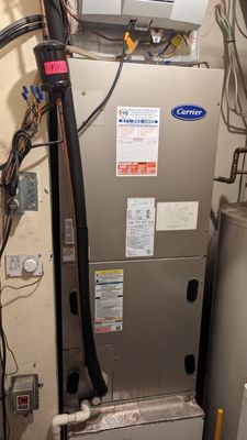 New Air handler with Power fan Humidifier