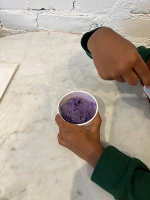 My kiddo loved his purple (UBE) ice cream