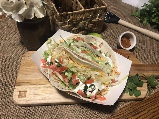 Soft shell flour tacos