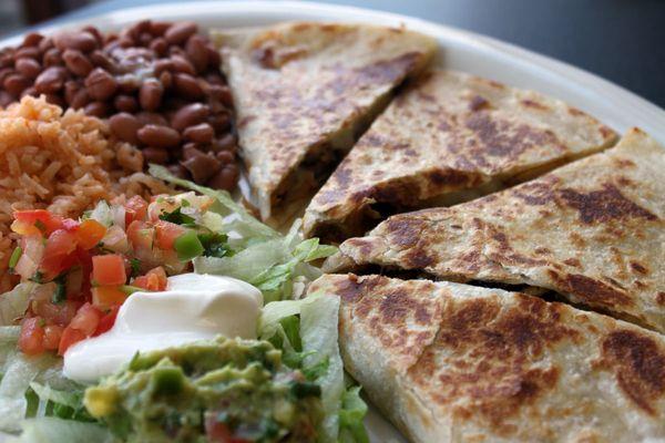 Delicious quesadilla plate