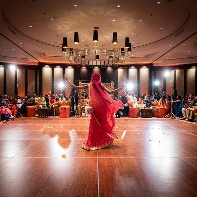 Performance at an Indian wedding