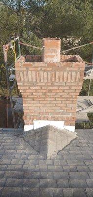 chimney top rebuild