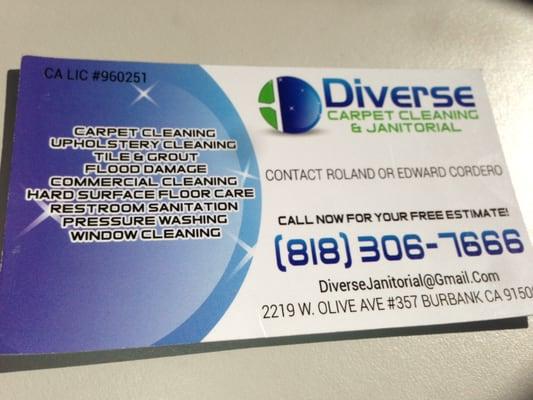 Diverse Carpet Cleaning & Janitorial