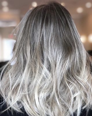 Creamy blonde balayage