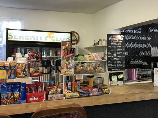 Great coffee bar open to the public