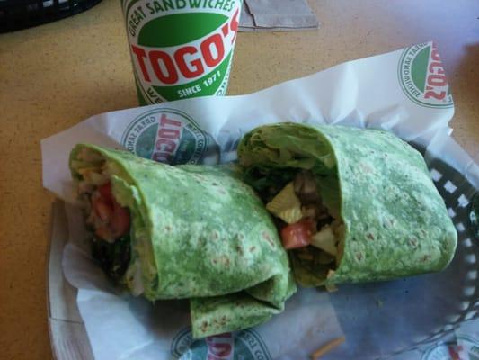 Santa Fe chicken wrap.