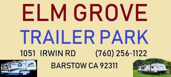 Elm Grove Trailer Park 1051 Irwin Rd Barstow CA 92311 (760) 256-1122