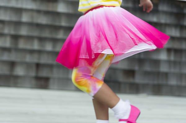 Young girl running.  Commercial Photograph.