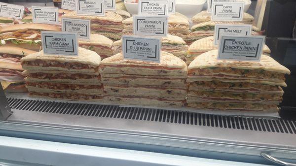 Wraps..paninis and sandwiches