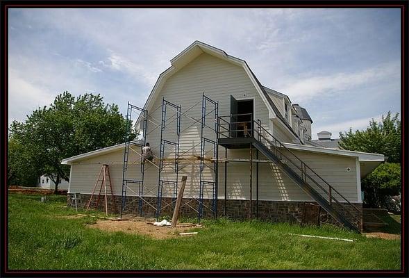 Historic building being renovated into a winery, Vint Hill VA