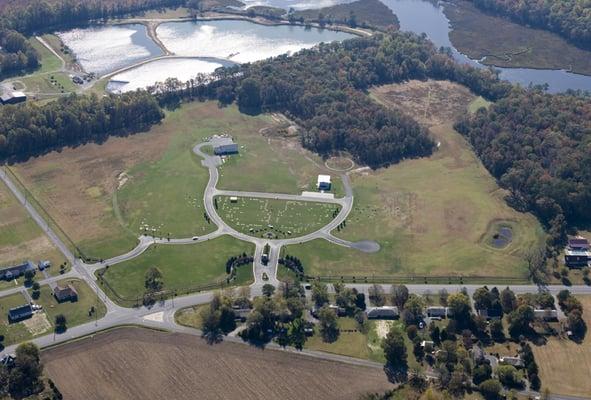 Aerial of Gate of Heaven Cemetery