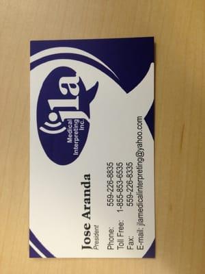 HERE'S OUR BUSINESS CARDS!