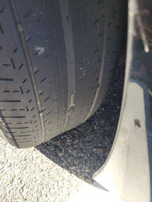 Right front tire