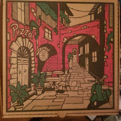 Looooove old school pizza boxes.