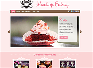 Mwokaji Cakery - Website development, marketing consultation, and catalog/brochure graphic design.