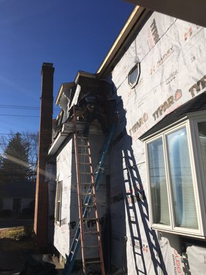 New siding and roof