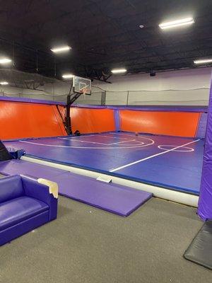 Basketball bounce area