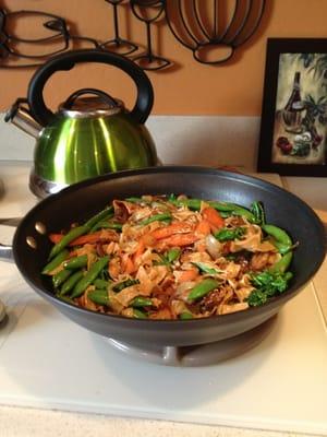 Stir fry starring Hodo Soy spicy yuba strips!