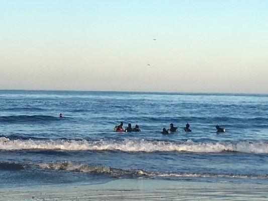 Open water class heading out