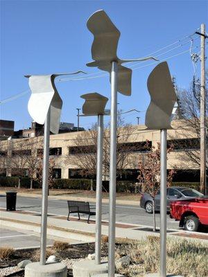 Migration by Timothy Spencer at the corner of 5th & South St. in Lafayette, IN