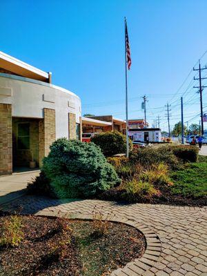 Front of station