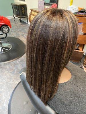 From black dye to beautiful highlights