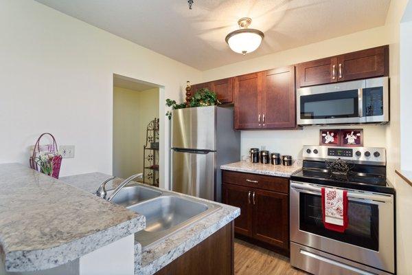 Second Floor - Two Bedroom Apartment Kitchen