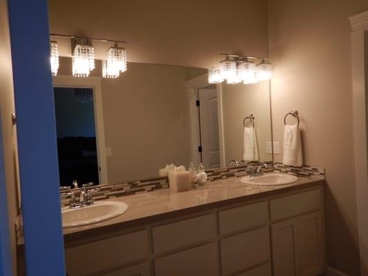 Bathroom custom cabinets