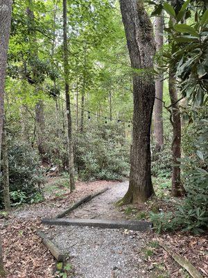 Walkway to the bathhouse