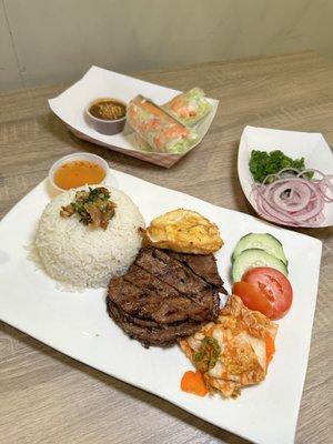 Build Your Rice Bowl with Char-grilled Beef