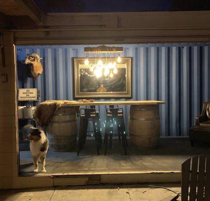 Custom shipping container bar