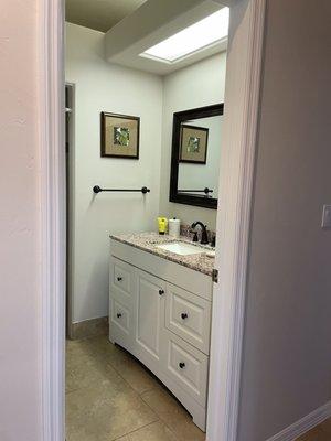 Bathroom vanity painted