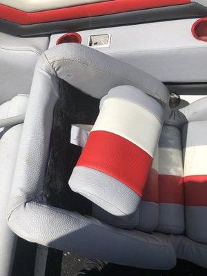 This is how they attached the pads to the seat, what a joke!