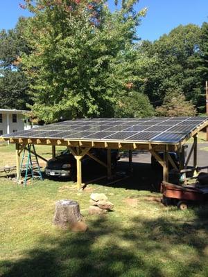 9.9 kW ground mounted solar PV system in Cheshire.