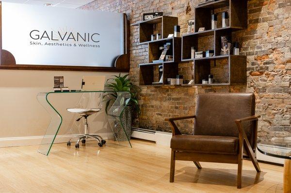 Galvanic's reception and waiting area.