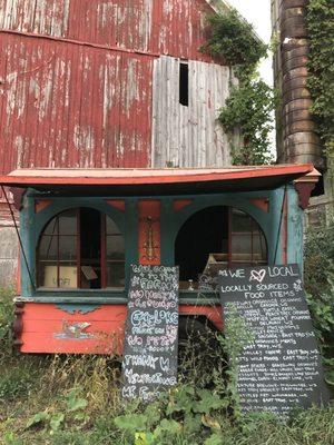 Barn and ingredients.