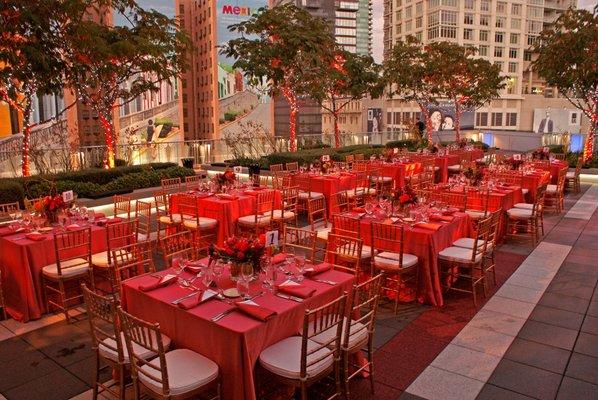 Plan your dream rooftop wedding and reception at the Target Terrace!