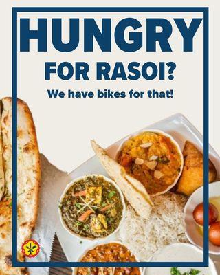 Spice up your day with a flavorful feast from Rasoi! Let us bring the taste of India right to your office