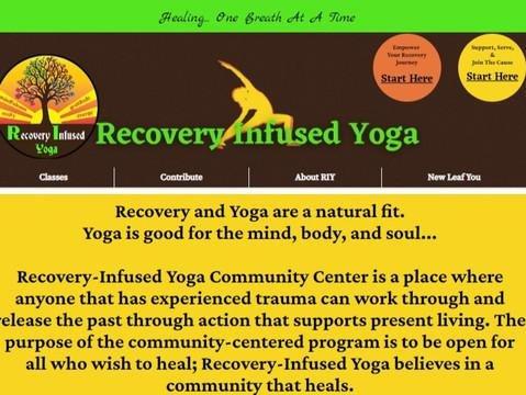 Non-Profit Yoga Website Example