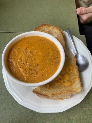 Grilled cheese and tomato soup