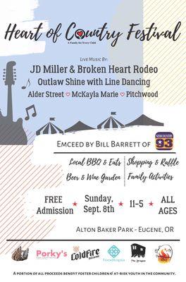 We will be at The Heart of Country Event 9/8/19. Come join in the fun and support this good cause.