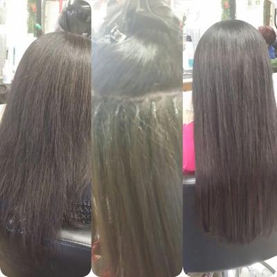 Hair extensions 550.00 with hair include