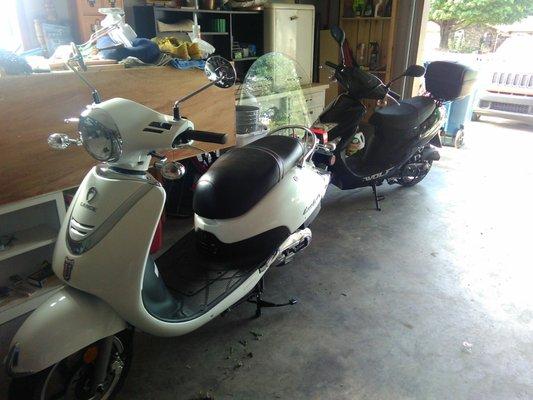 Out new scooters. Thanks Ryan