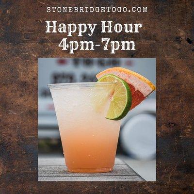 Happy Hour Specials 4pm-7pm