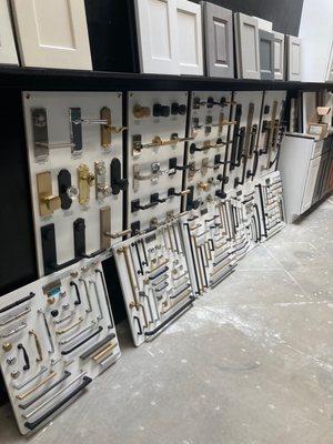 Sample of door & cabinet hardware