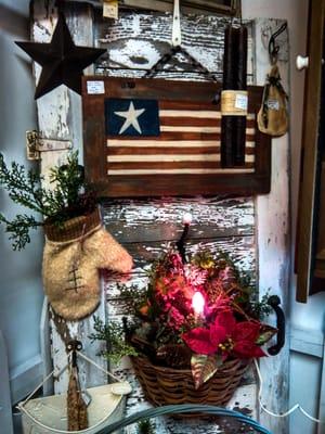 All kinds of Holiday decor (This is all hand-made by a local artist).