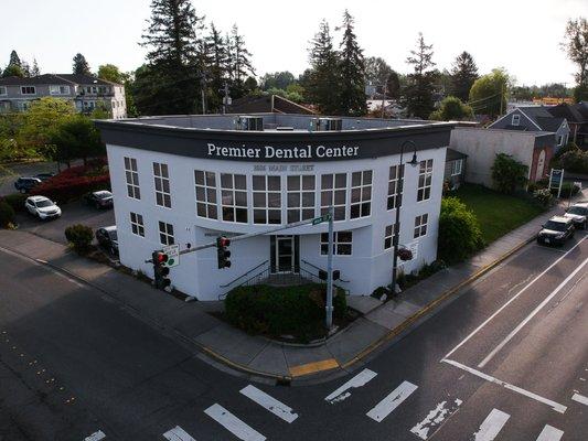 Aerial view of Premier Dental Center