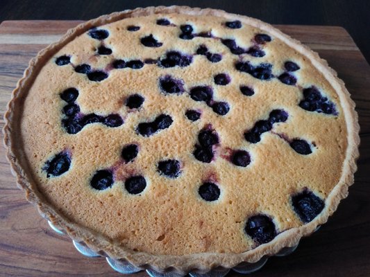 Blueberry French tart